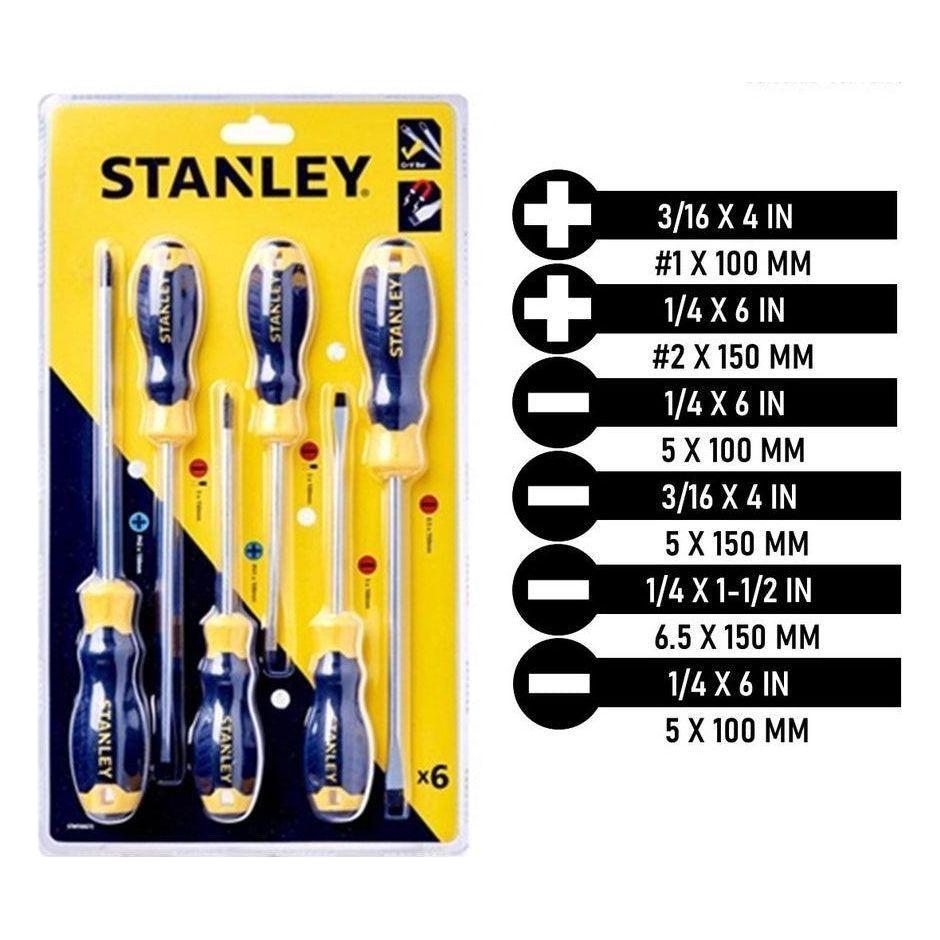 Stanley 65-242 (66-672) Cushion Grip Screwdriver 6 pcs. Set - KHM Megatools Corp. Stanley 65-242 (66-672) Cushion Grip Screwdriver 6 pcs. Set - KHM Megatools Corp.